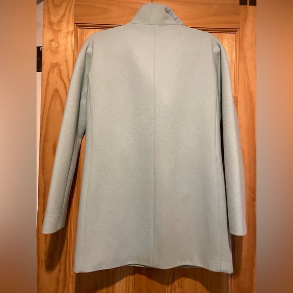 J. Crew Women's Pea Coat in Mint / sea foam green / light aqua blue - Picture 3 of 3